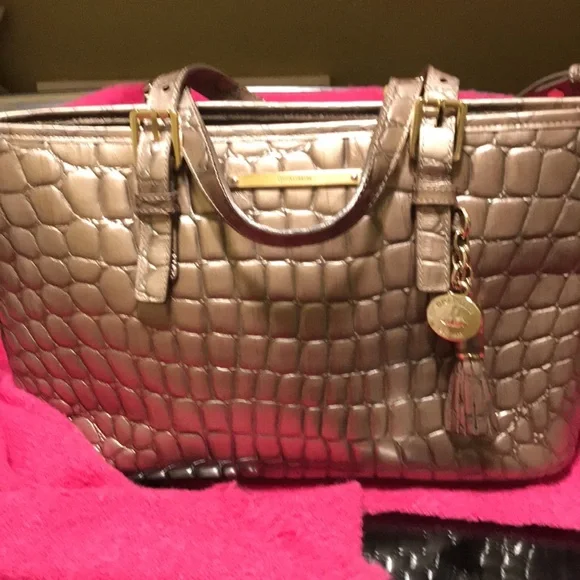Mini Asher taupe genuine leather new